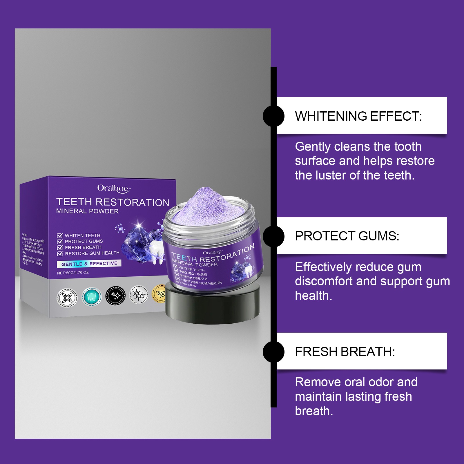 Teeth Whitening Powder | Deep Cleaning Formula