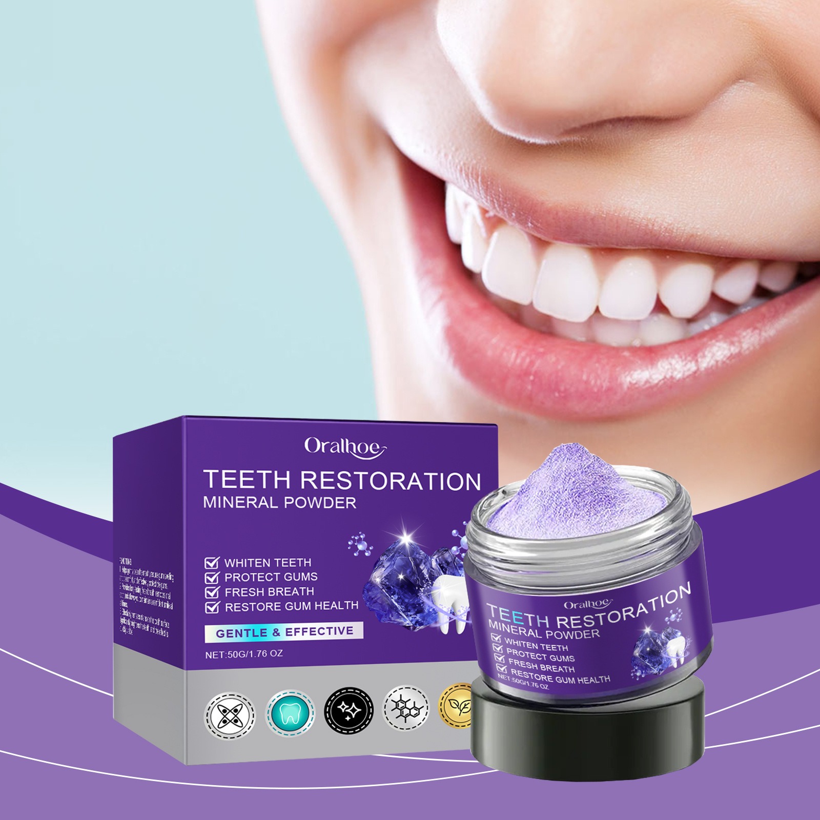 Teeth Whitening Powder | Deep Cleaning Formula
