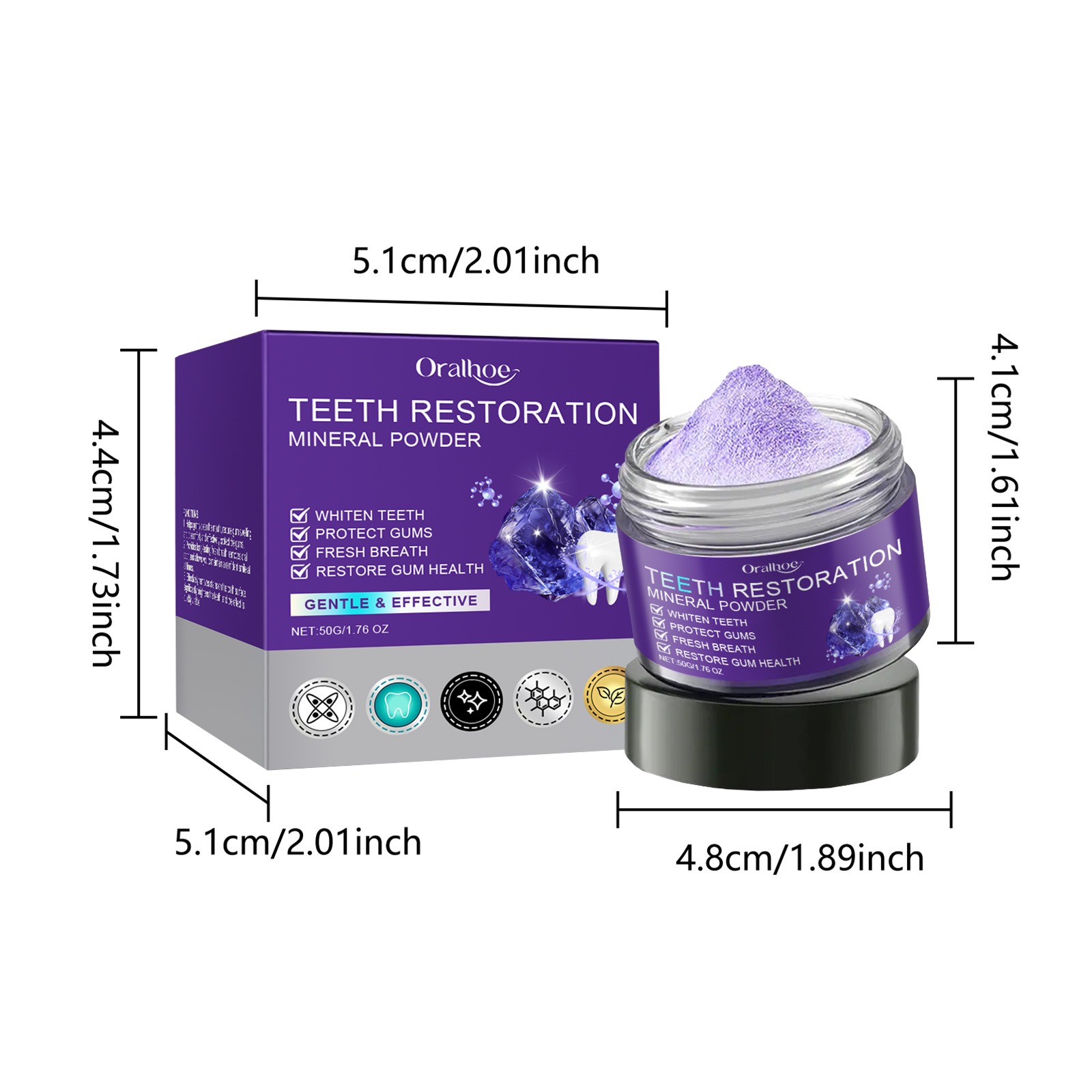 Teeth Whitening Powder | Deep Cleaning Formula