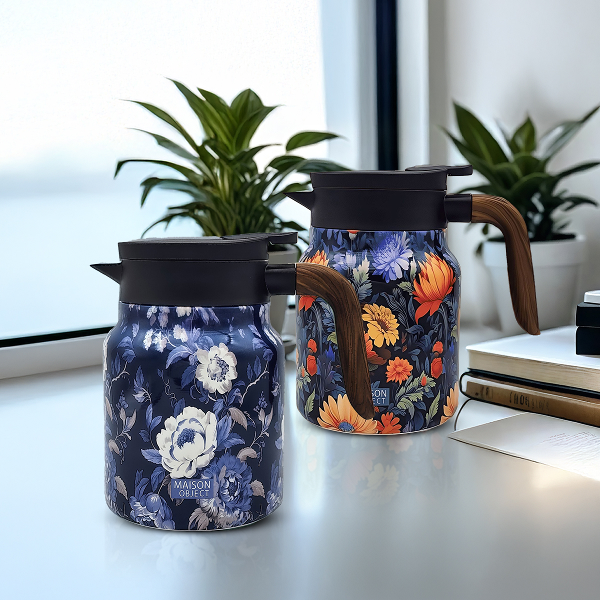 🔥HOT SALE 49%🔥Vintage Floral Pattern Tea Thermos – Built-In Infuser