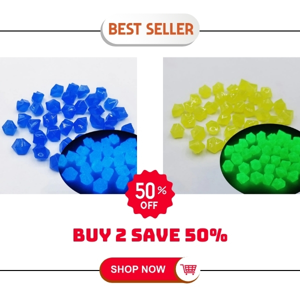 🌟300/600/900 Pcs Multicolor Glow - Outdoor Luminous Stones