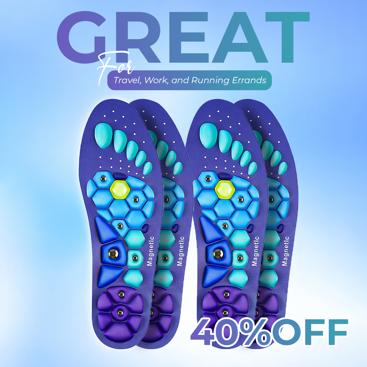 🔥Last Day 50% OFF🔥Akusoli Magnetic Arch Support Insoles