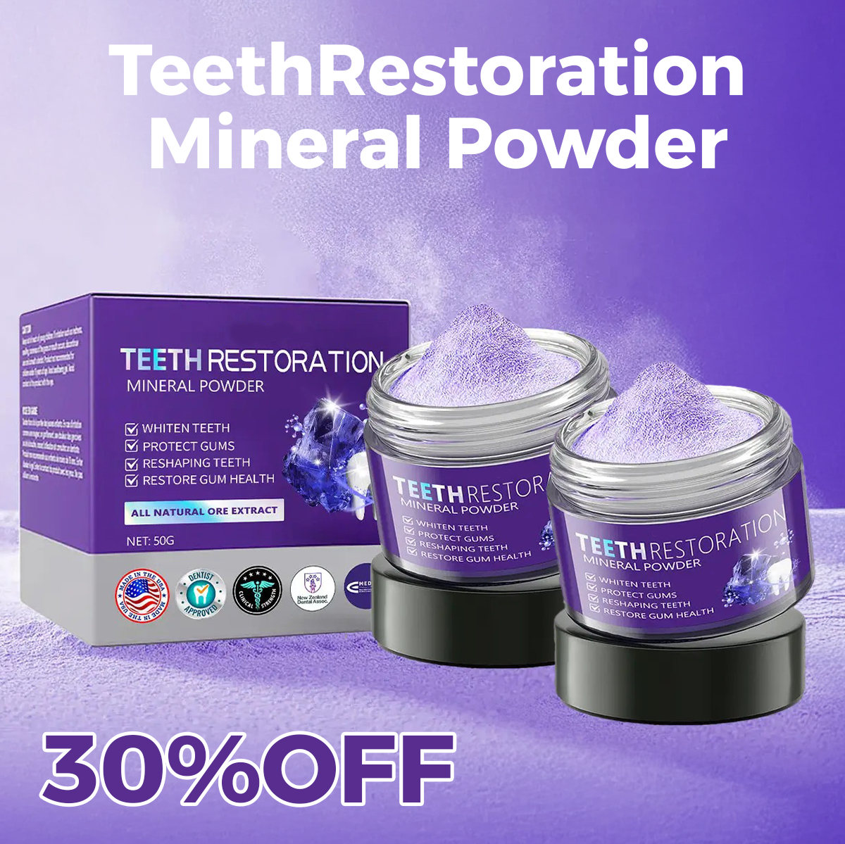 Teeth Whitening Powder | Deep Cleaning Formula