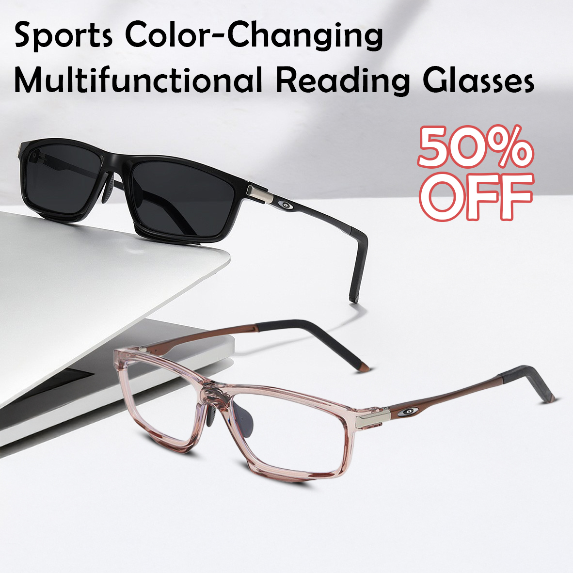 Sports Color-Changing Multi-Focal Reading Glasses