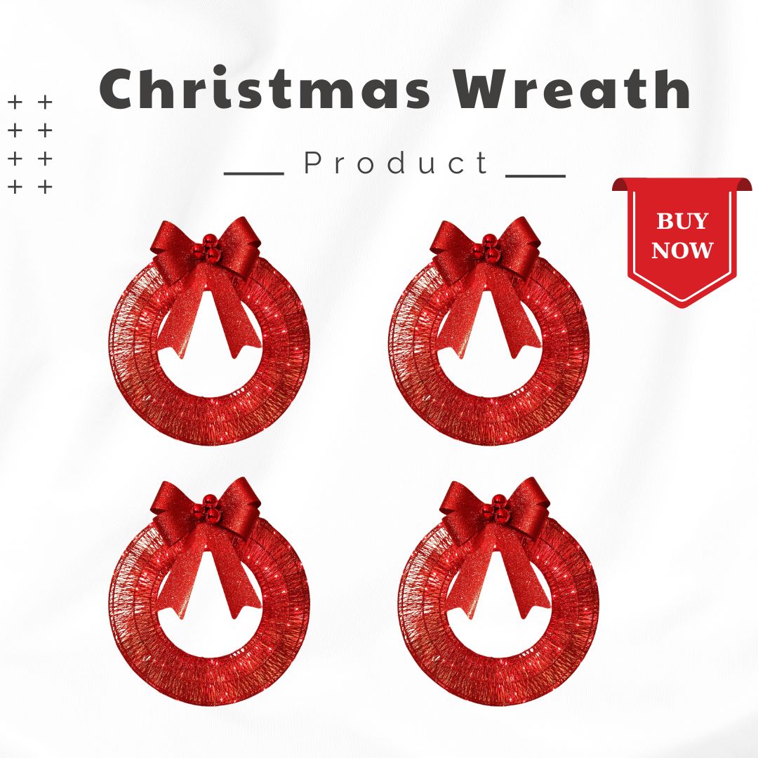 🎄✨ Exclusive Sparkle-Now Pre-Sale! 🎀 Pre-Lit Luxury Large Christmas Wreath – Perfect for Outdoor Elegance