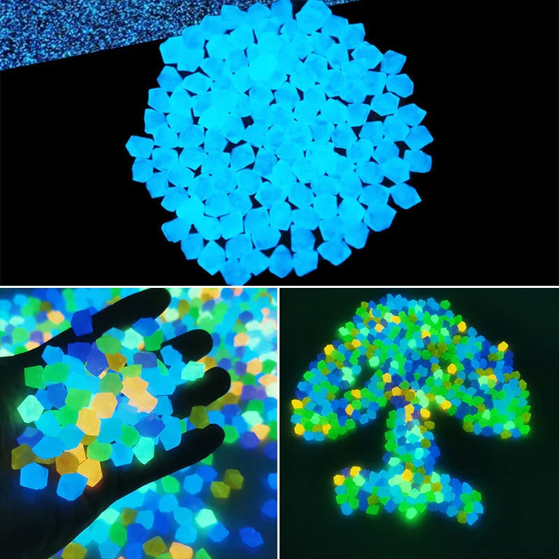 🌟300/600/900 Pcs Multicolor Glow - Outdoor Luminous Stones