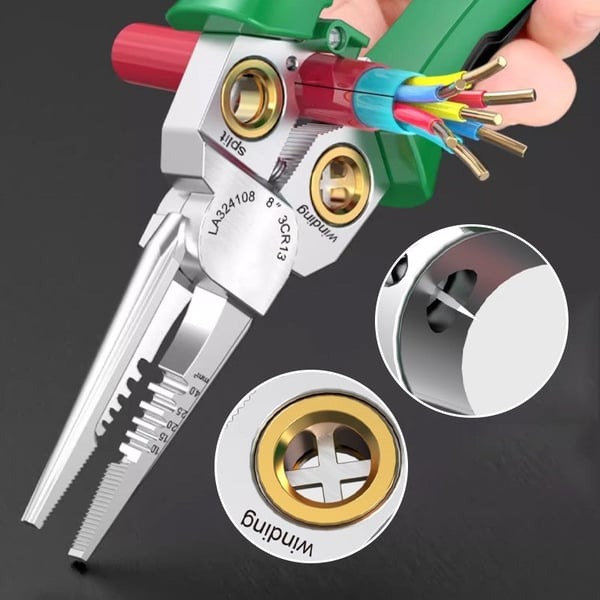 💥LAST DAY HOT SALE: 50% OFF🔥8-in-1 Multi-Functional Wire Stripper Scissors With Electrical Test
