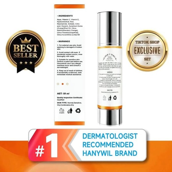 HANYWIL Super Vitamin C Serum - The Natural Way to Brighter, Smoother, and Ageless Skin