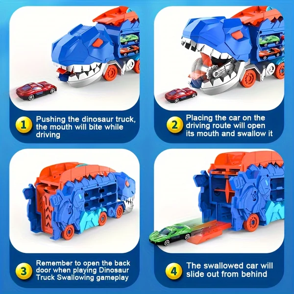 🔥FASH SALE🔥Transport Dinosaur Truck with Foldable Sliding 04 🚗