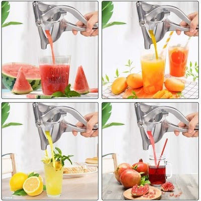 🍊✨ Aluminum Alloy Fresh Fruit Juice Extractor | Manual Fruit Squeezer for Healthy, Fresh Juices