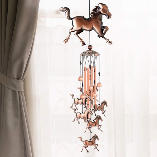 🎁Pure Hand-Made Copper Horse Wind Chimes