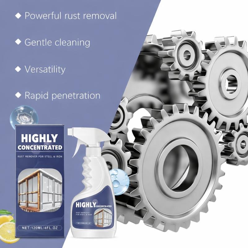 Powerful Rust Remover Spray - Instantly Restore Metal & Stainless Steel