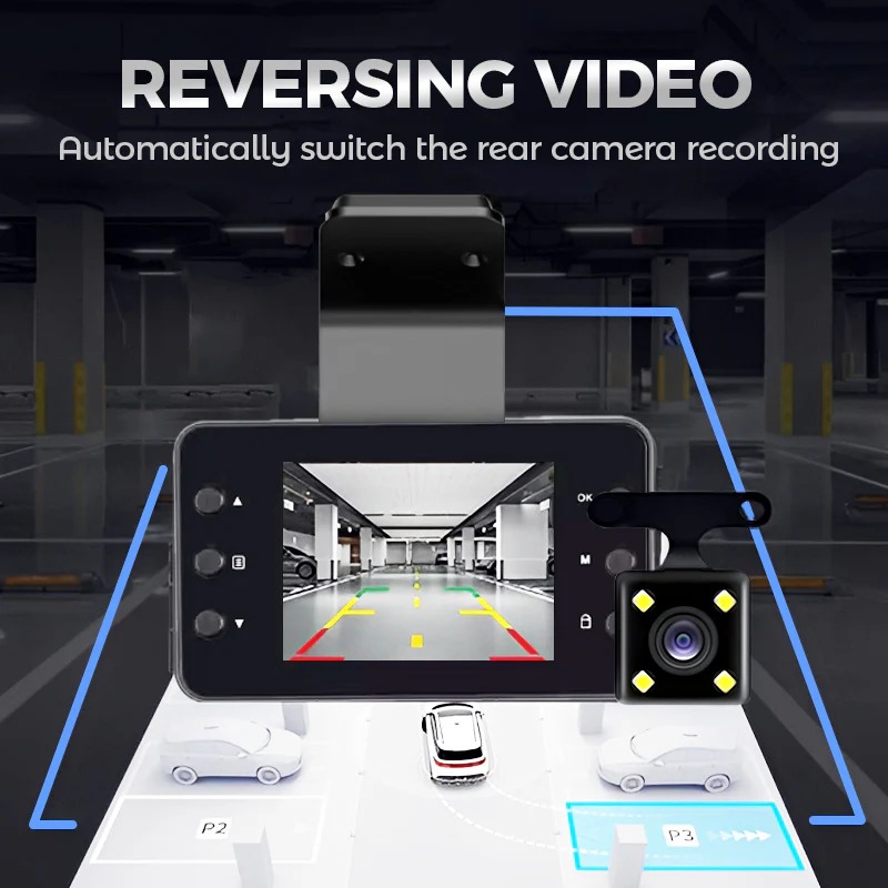 HD Front & Rear Lens Dash Cam