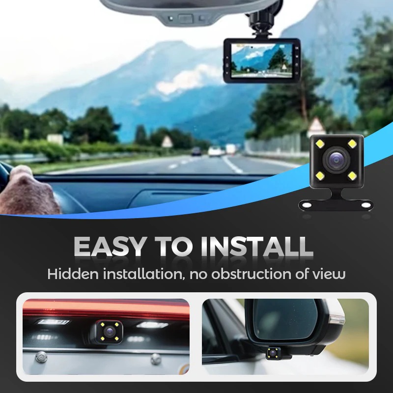 HD Front & Rear Lens Dash Cam