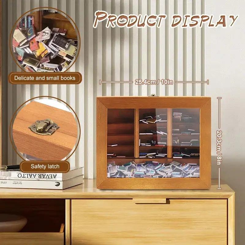Original Anxiety Bookshelf – 200+ Mini Books for Stress Relief & Decor
