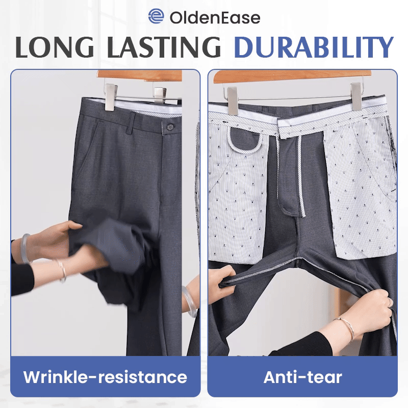LAST DAY 70% OFF - Men’s Pleated Ice Silk High-Waist Comfort Pants