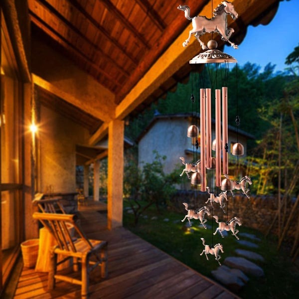 🎁Pure Hand-Made Copper Horse Wind Chimes