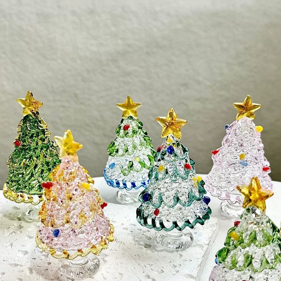 Crystal Glass Christmas Tree