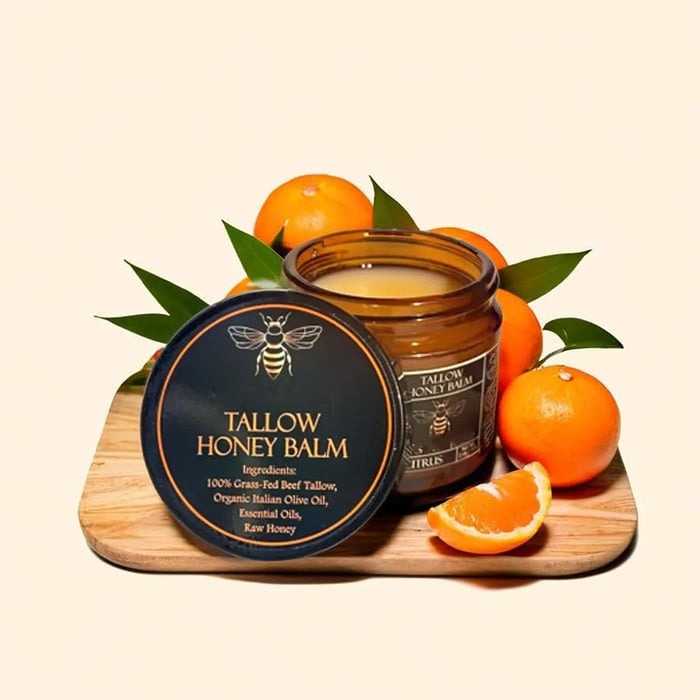 🍃Skin Care Hot Sale 49% OFF - Organic Grass-Fed Beef Tallow Balm with Raw Honey