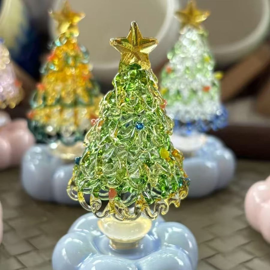 Crystal Glass Christmas Tree