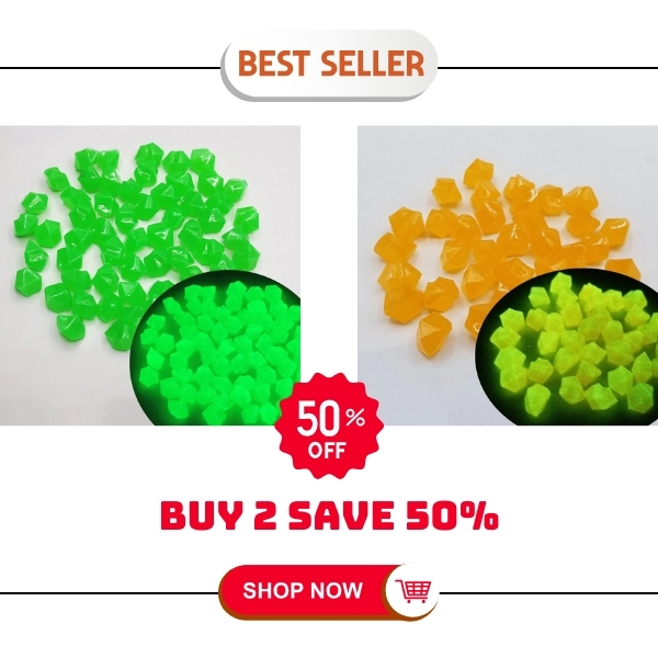 🌟300/600/900 Pcs Multicolor Glow - Outdoor Luminous Stones