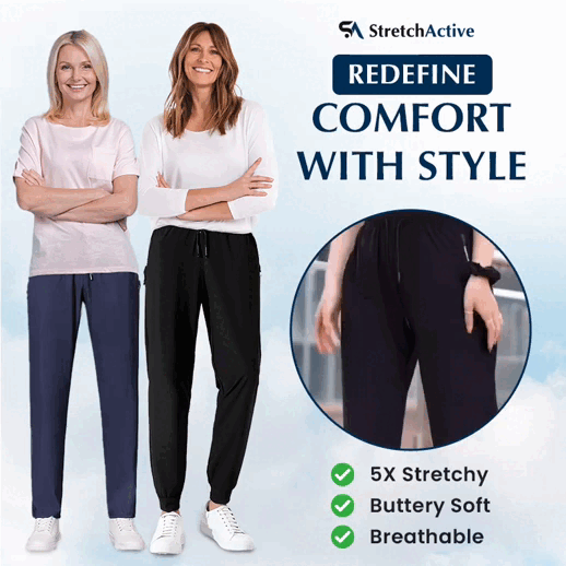 StretchActive - Women's Ultra Stretch Breathable Casual Pants