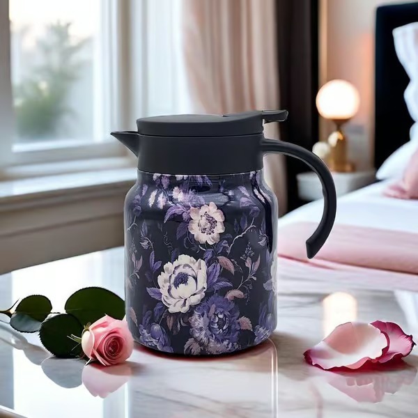 🔥HOT SALE 49%🔥Vintage Floral Pattern Tea Thermos – Built-In Infuser