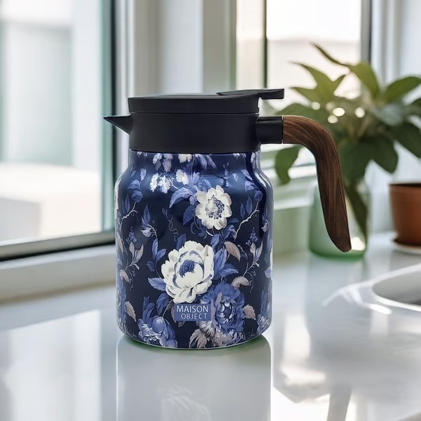 🔥HOT SALE 49%🔥Vintage Floral Pattern Tea Thermos – Built-In Infuser