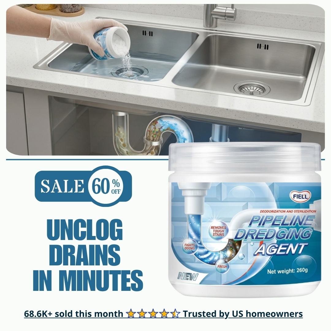 Instant Pipe & Drain Declogger - Dissolves Clogs in Seconds!