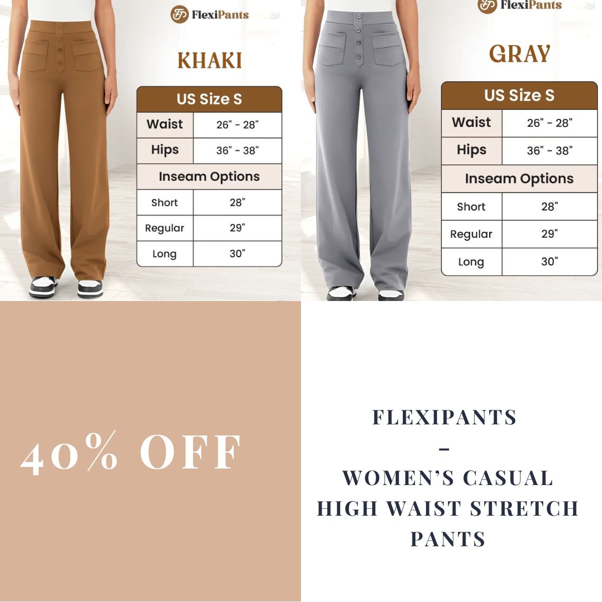 FlexiPants – Women’s Casual High Waist Stretch Pants