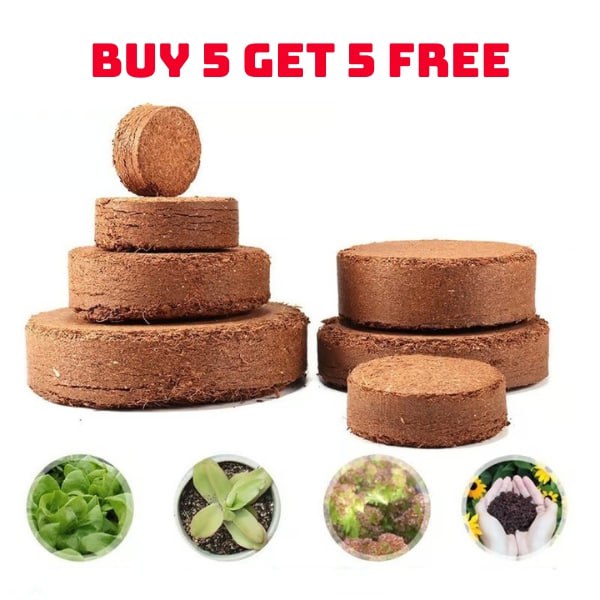 🔥 LAST DAY 49% OFF 🌱 Premium Organic Coconut Coir Bricks For Plants