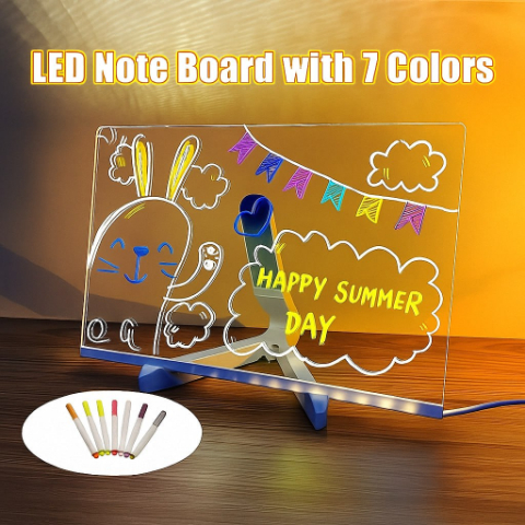 🌞Summer Sale 60% OFF - Creative Rewritable Acrylic LED Message Board 🎨