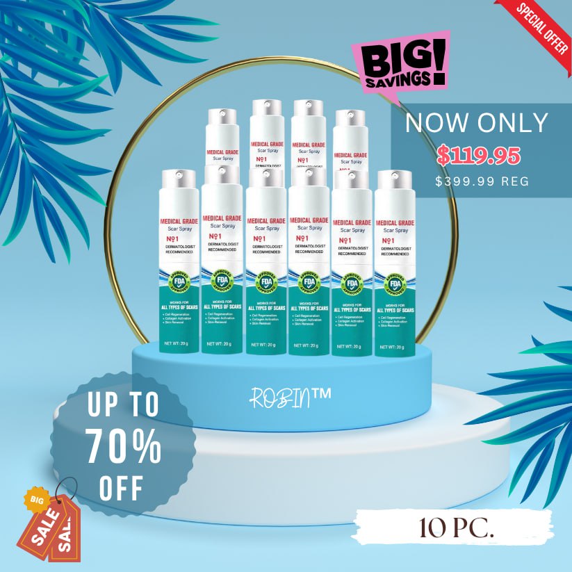✨👩‍⚕️Special Offer – Scar Rejuvenation Spray (🔥70% OFF Inside!)