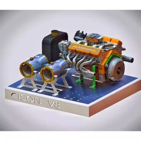 🔥BLACK FRIDAY BLOWOUT: Save 49%-Gasoline OHV V8 Small-block Engine Model Kits