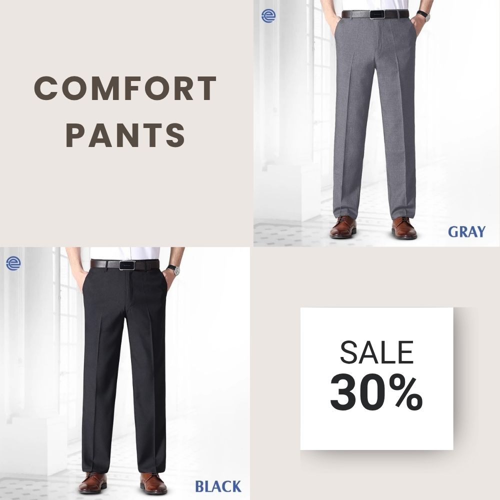 LAST DAY 70% OFF - Men’s Pleated Ice Silk High-Waist Comfort Pants