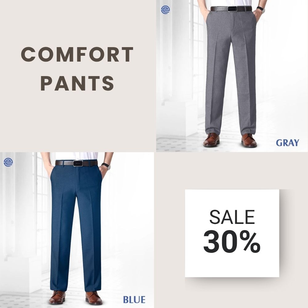 LAST DAY 70% OFF - Men’s Pleated Ice Silk High-Waist Comfort Pants