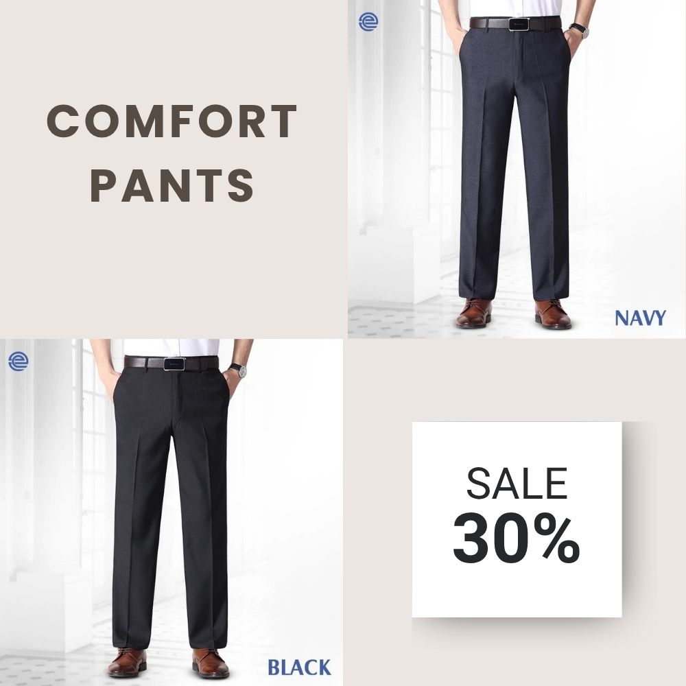 LAST DAY 70% OFF - Men’s Pleated Ice Silk High-Waist Comfort Pants