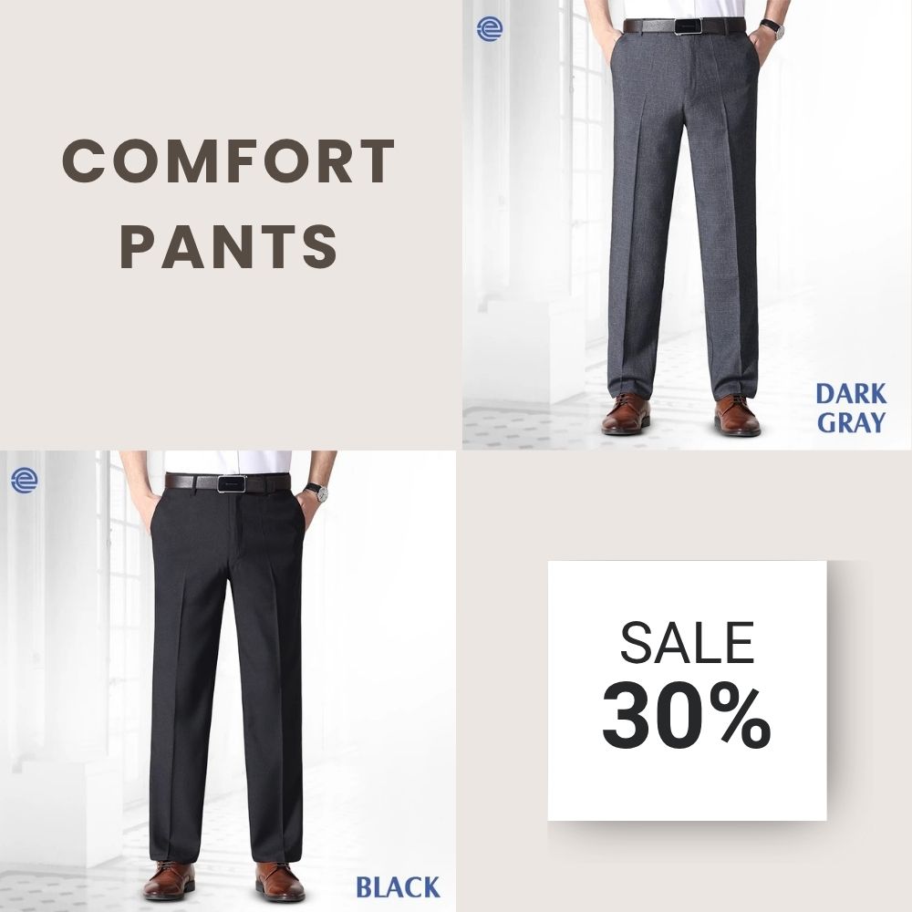 LAST DAY 70% OFF - Men’s Pleated Ice Silk High-Waist Comfort Pants