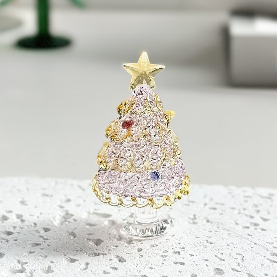 Crystal Glass Christmas Tree