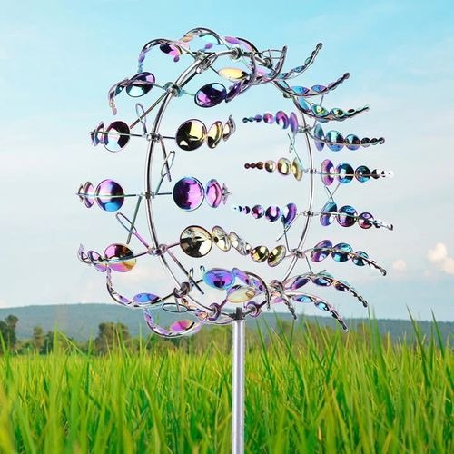 🎁Very popular garden decoration gifts - GARDEN MAGIC METAL KINETIC WINDMILL❤️