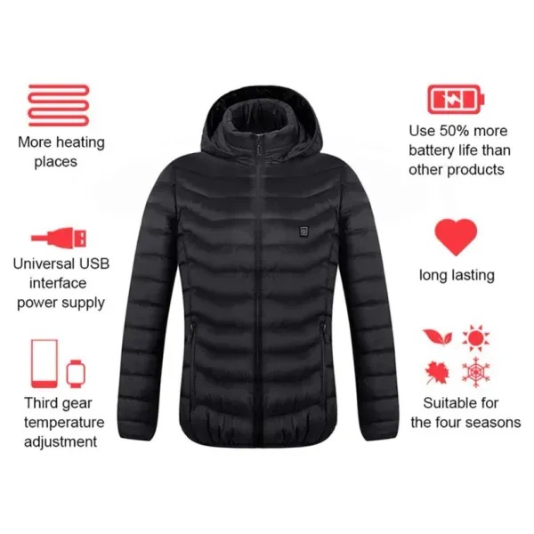 Heated Puffer Jacket - Unisex
