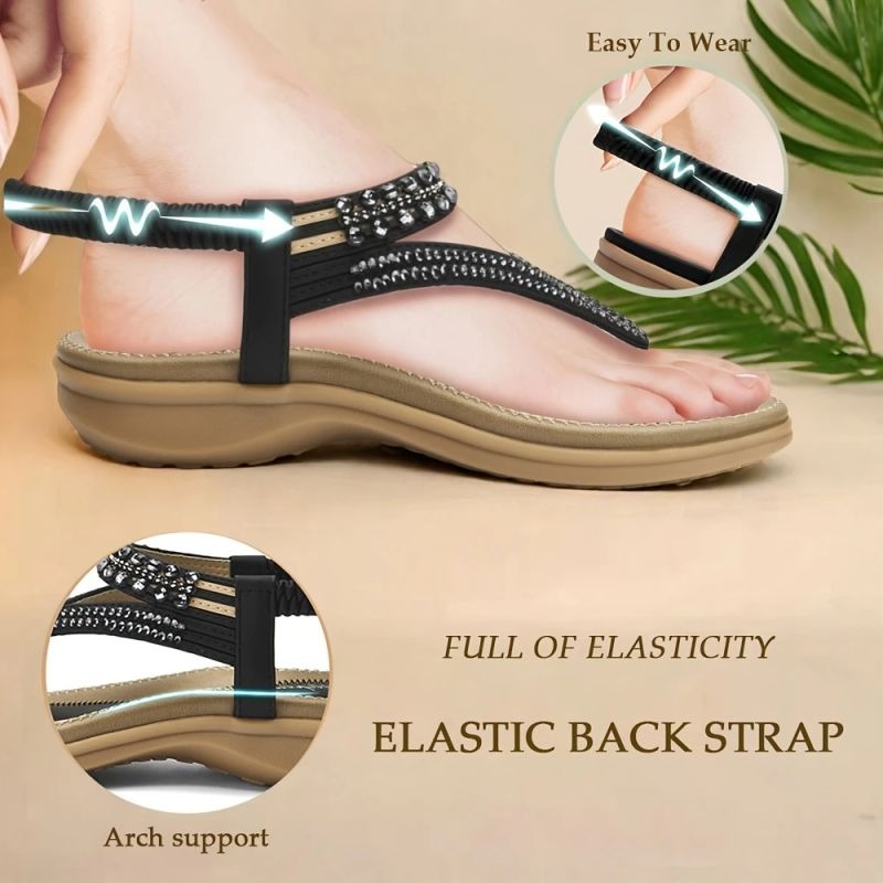 💥One Day Only! 60% OFF Glamorous T-Strap Sandals for Women💥