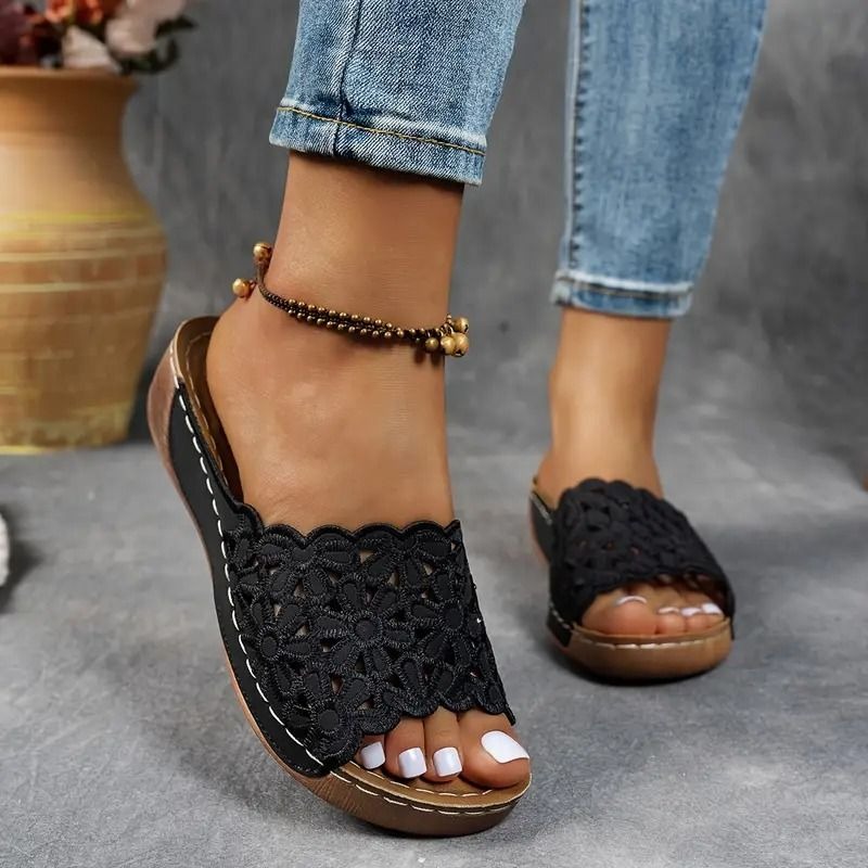 💥Hot Special Discount 70% OFF💥Breathable orthopedic open-toe slippers for women, with soft cushioning