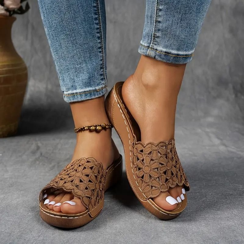 💥Hot Special Discount 70% OFF💥Breathable orthopedic open-toe slippers for women, with soft cushioning