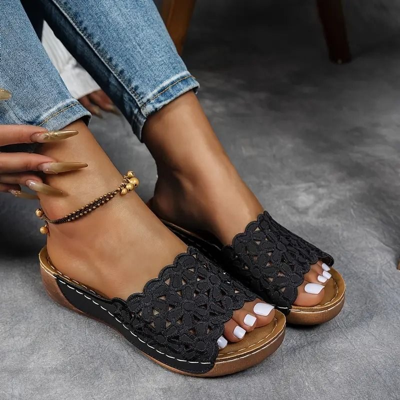 💥Hot Special Discount 70% OFF💥Breathable orthopedic open-toe slippers for women, with soft cushioning