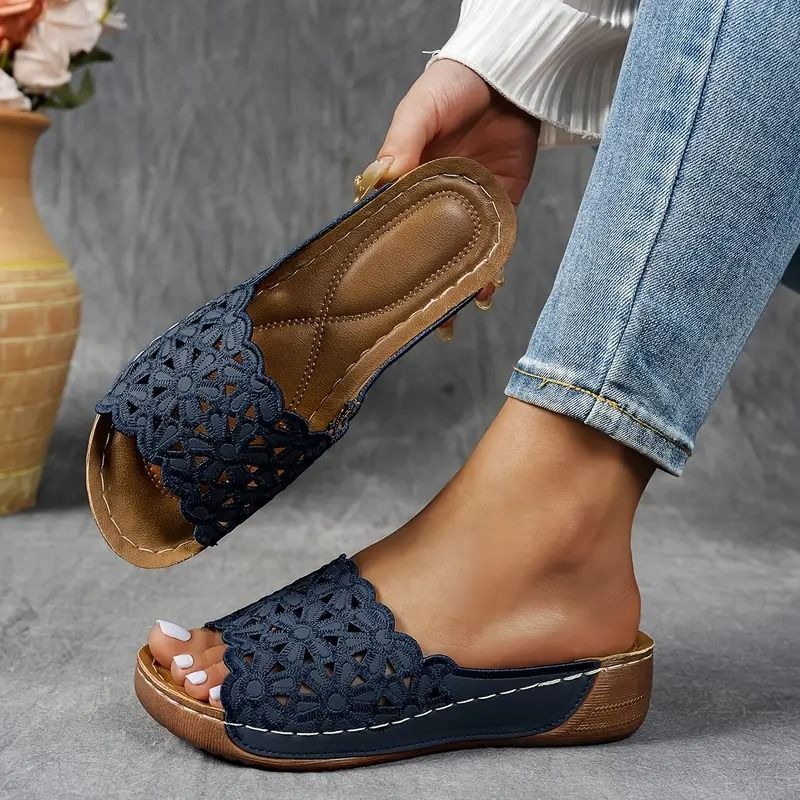 💥Hot Special Discount 70% OFF💥Breathable orthopedic open-toe slippers for women, with soft cushioning