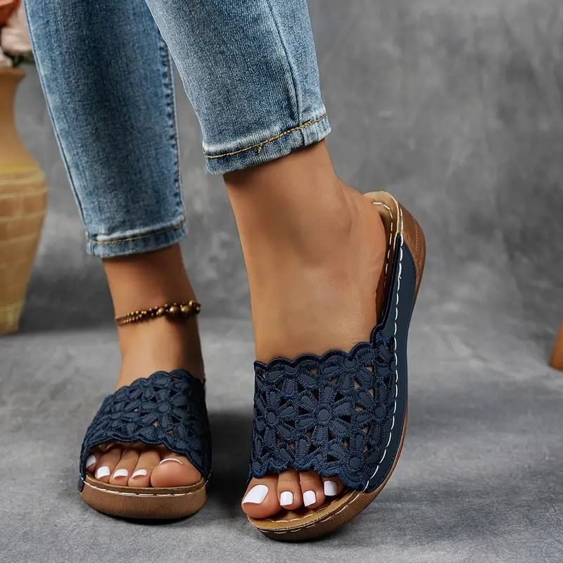 💥Hot Special Discount 70% OFF💥Breathable orthopedic open-toe slippers for women, with soft cushioning