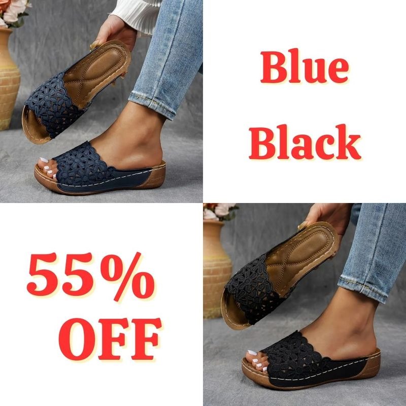💥Hot Special Discount 70% OFF💥Breathable orthopedic open-toe slippers for women, with soft cushioning