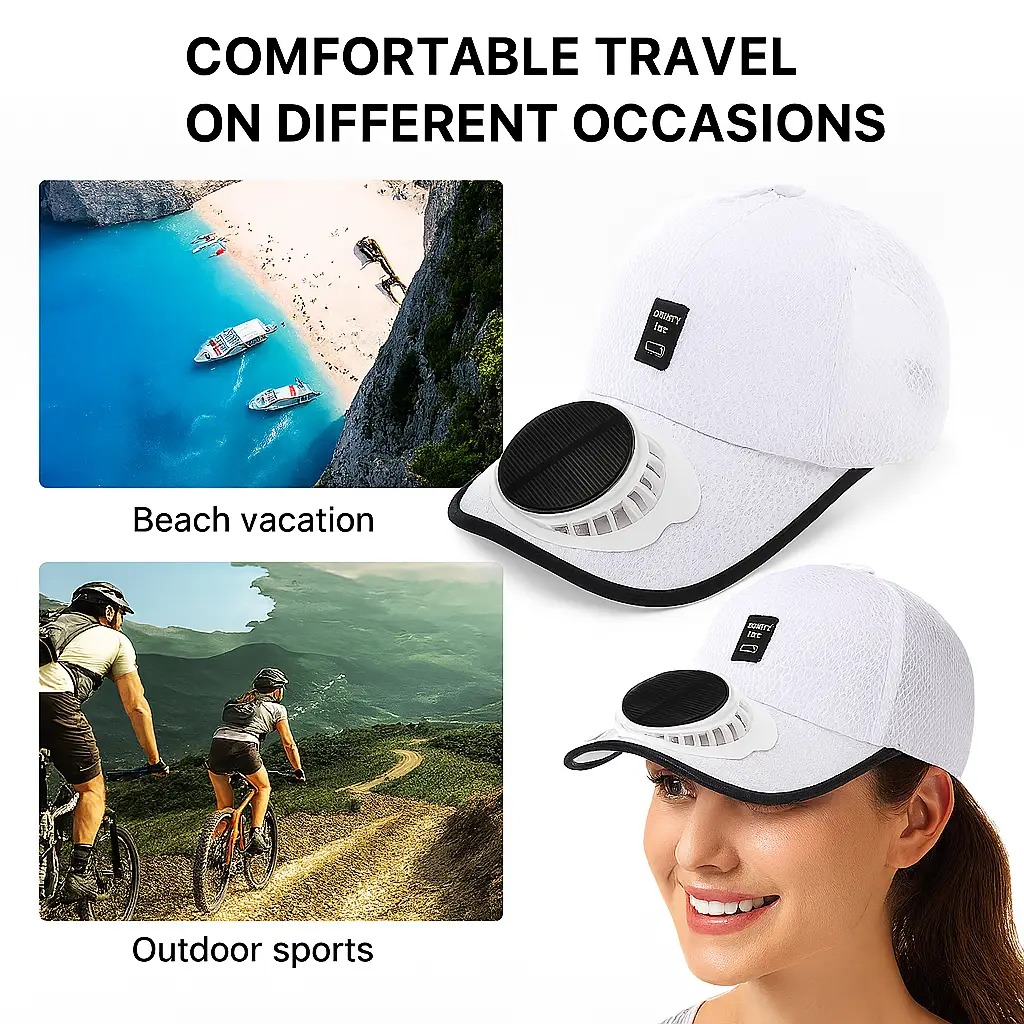 ⚡️FLASH SALE 70% OFF🎁Breathable Sunhat with Solar Fan