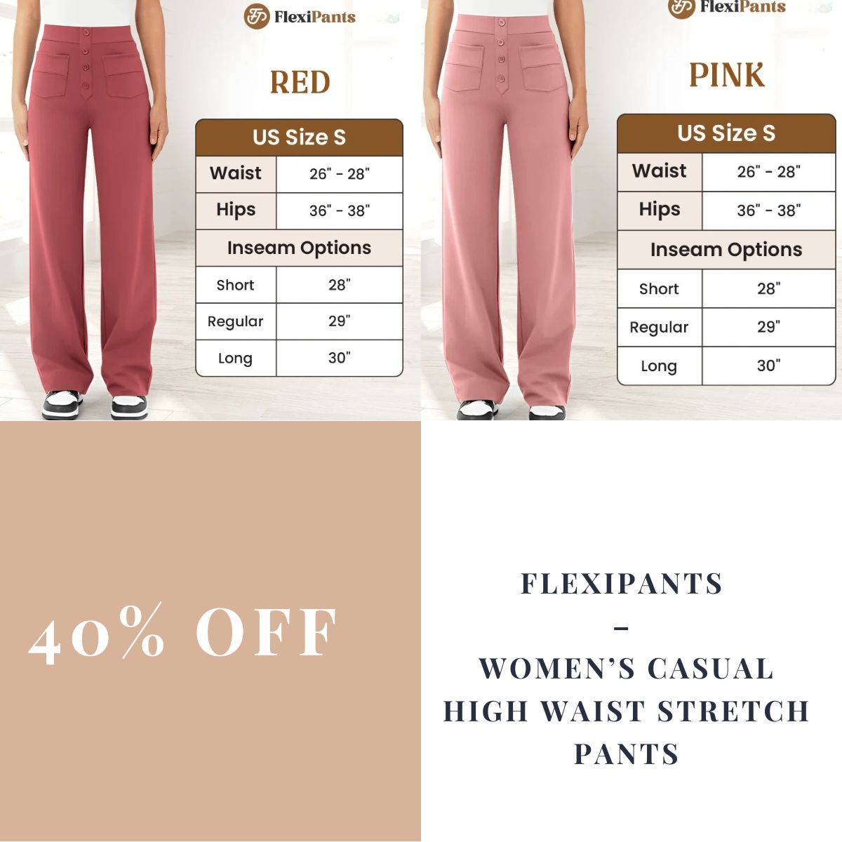 FlexiPants – Women’s Casual High Waist Stretch Pants